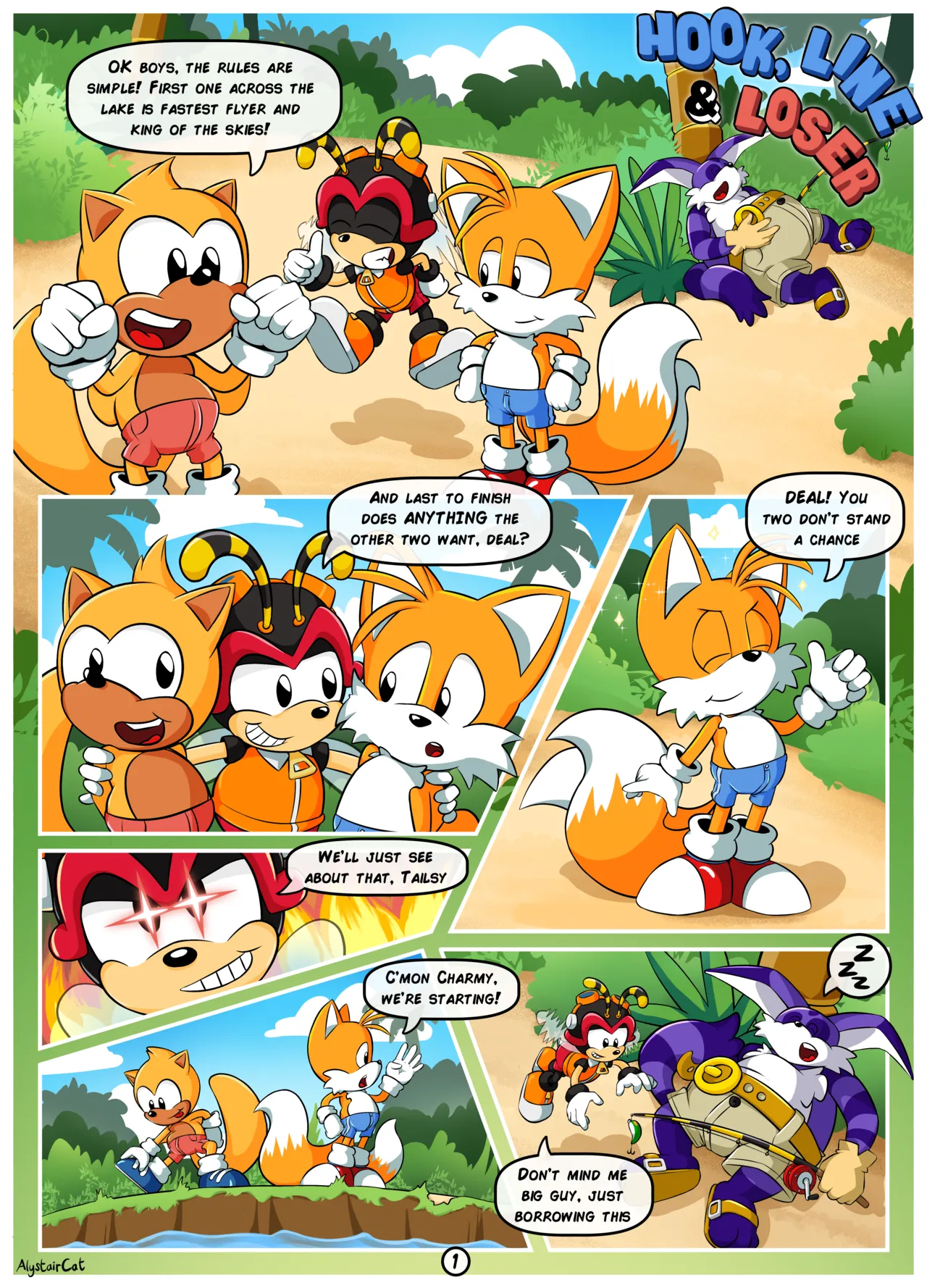 Hook, Line, &amp; Loser page 1 full