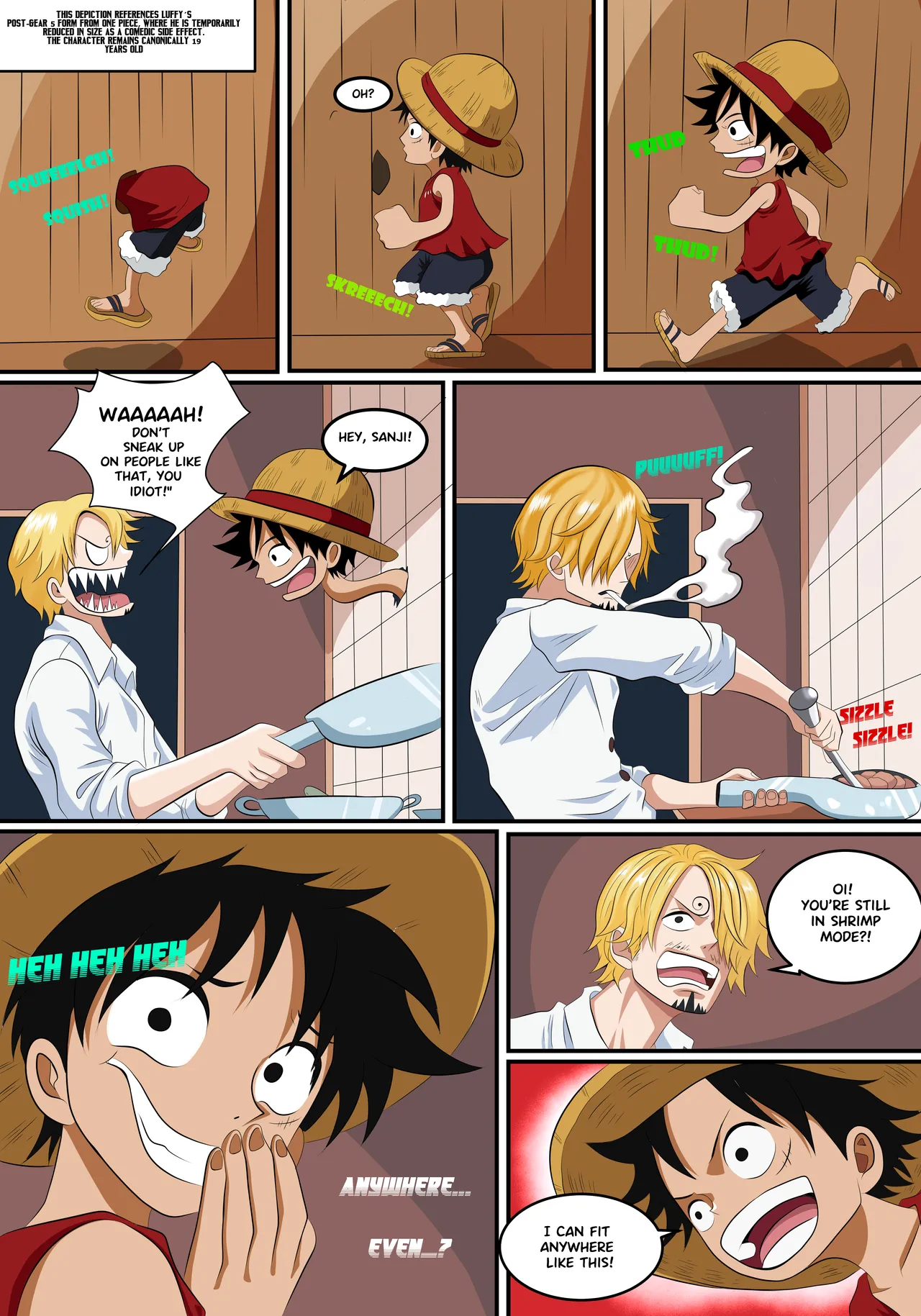 One Piece Luffy's Experiment | page 2 full