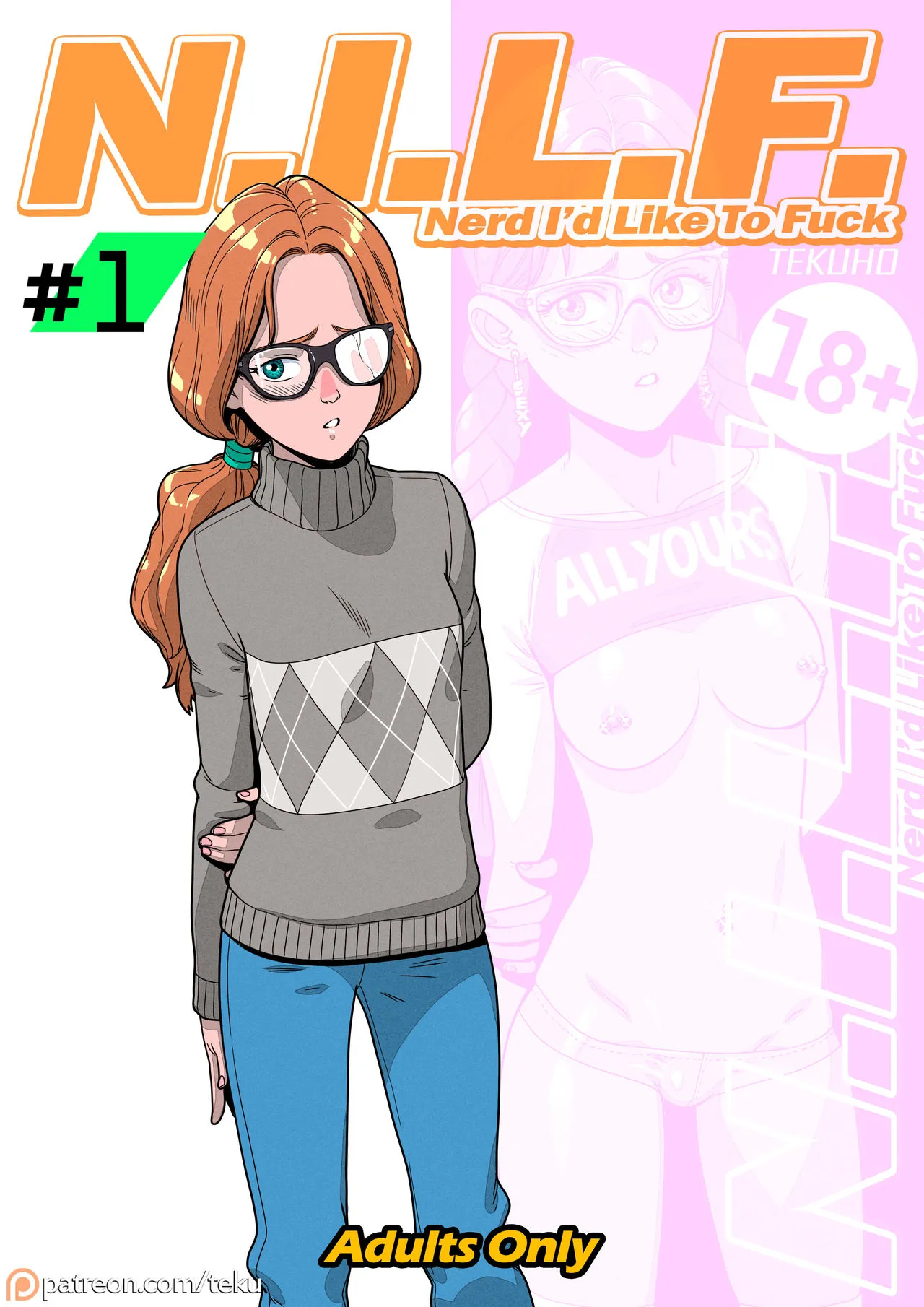 N.I.L.F. – Nerd I’d Like to Fuck｜L.N.Q.C – La Nerd que me Quiero Gustaría Follar page 1 full