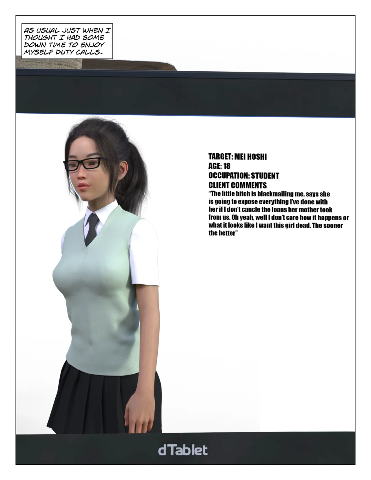 An Assassin's Job page 1 full