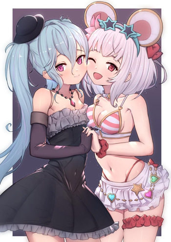 Pack chicas anime en bikini cover