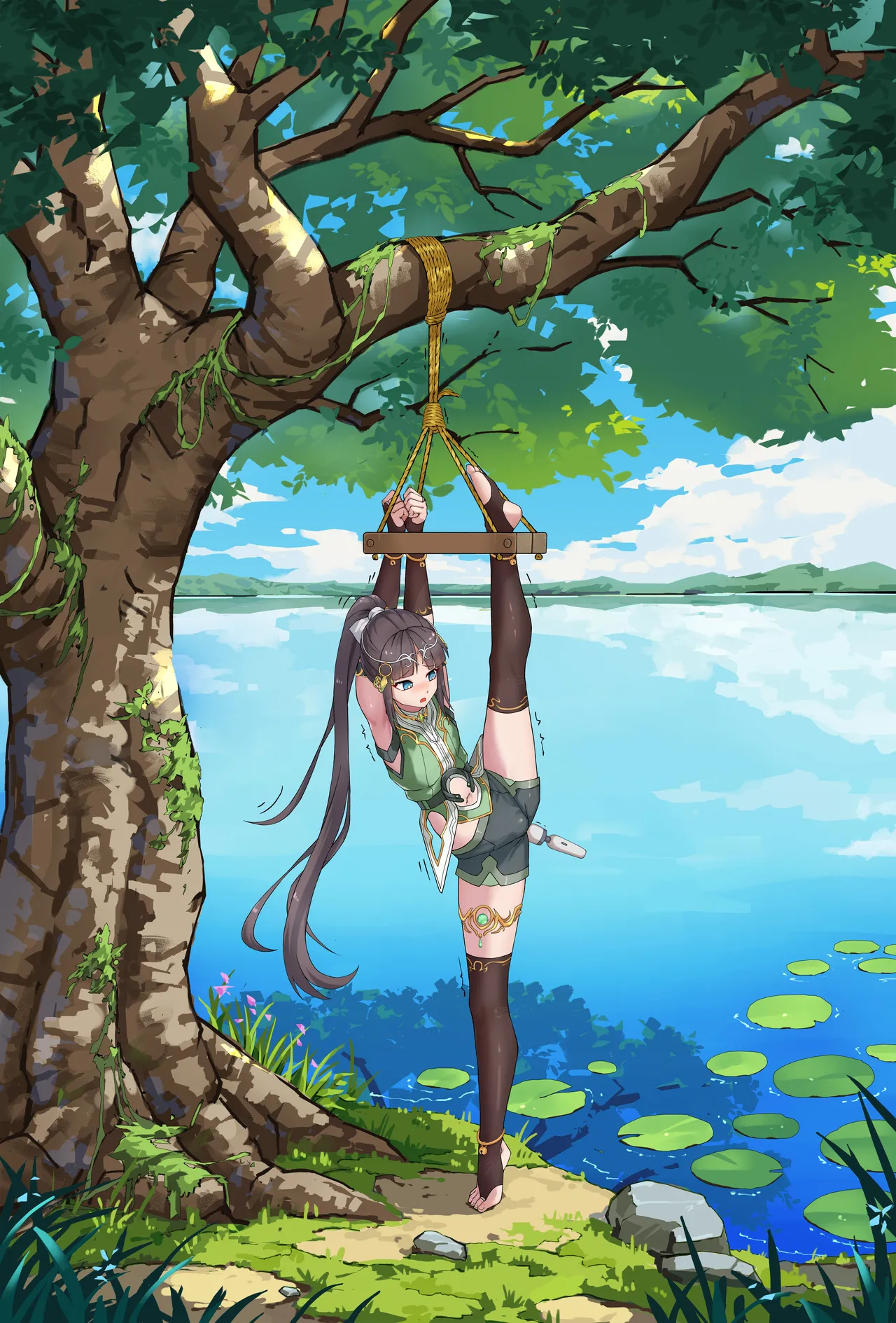 壹贰叁肆 - 湖畔吊缚小男娘 + 半精灵小男娘的送绑日志-哥布林&amp;兽人篇（16） page 2 full