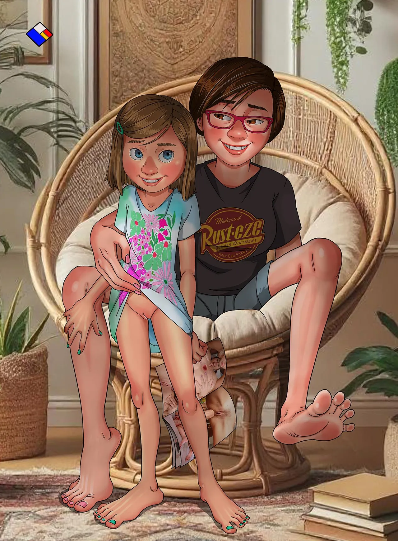 Riley Andersen has sex on a really ugly low res chair. page 3 full