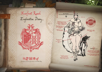 Hoarfrost Reach Exploration Diary / Ecological Survey / Forbidden Lands Exploration Diary cover