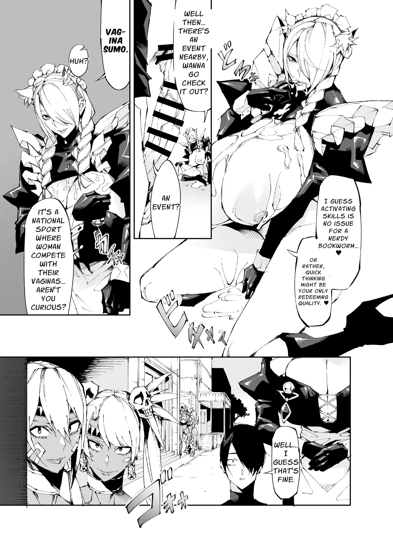 Kyokon Tensei -Seiki Shijou Shugi na Isekai ni Tensei shita no de Bakunyuu Bijo to Hame Makuri -Gyaru Amazon &amp; Inran Sister Hen- | Big Dick Reincarnation ~Fuckin' Big Titty Babes in a Genital Supremacism World~ Amazoness &amp; Nun page 6 full