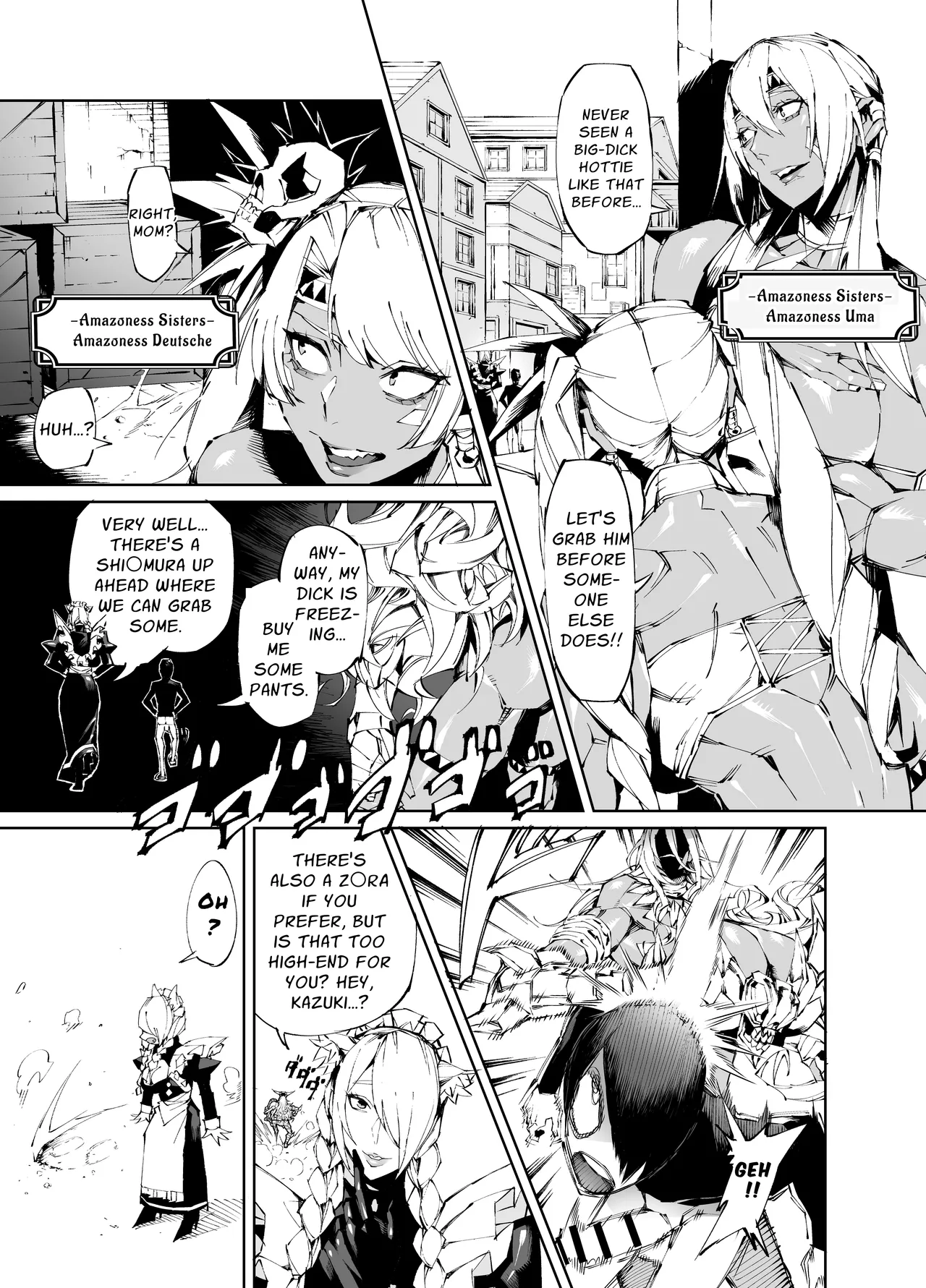 Kyokon Tensei -Seiki Shijou Shugi na Isekai ni Tensei shita no de Bakunyuu Bijo to Hame Makuri -Gyaru Amazon &amp; Inran Sister Hen- | Big Dick Reincarnation ~Fuckin' Big Titty Babes in a Genital Supremacism World~ Amazoness &amp; Nun page 7 full