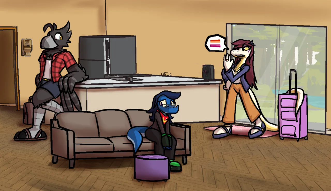 Relaxing in the Lodge page 1 full