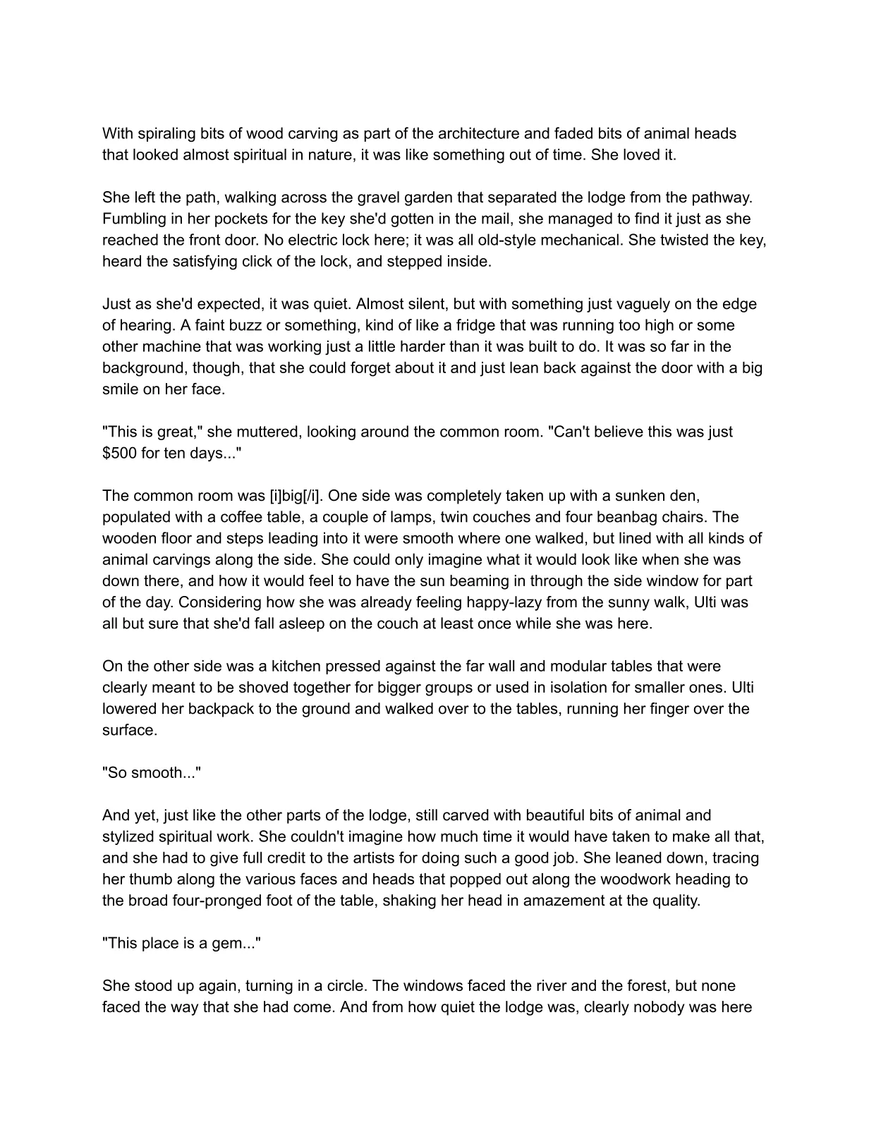 Relaxing in the Lodge page 8 full