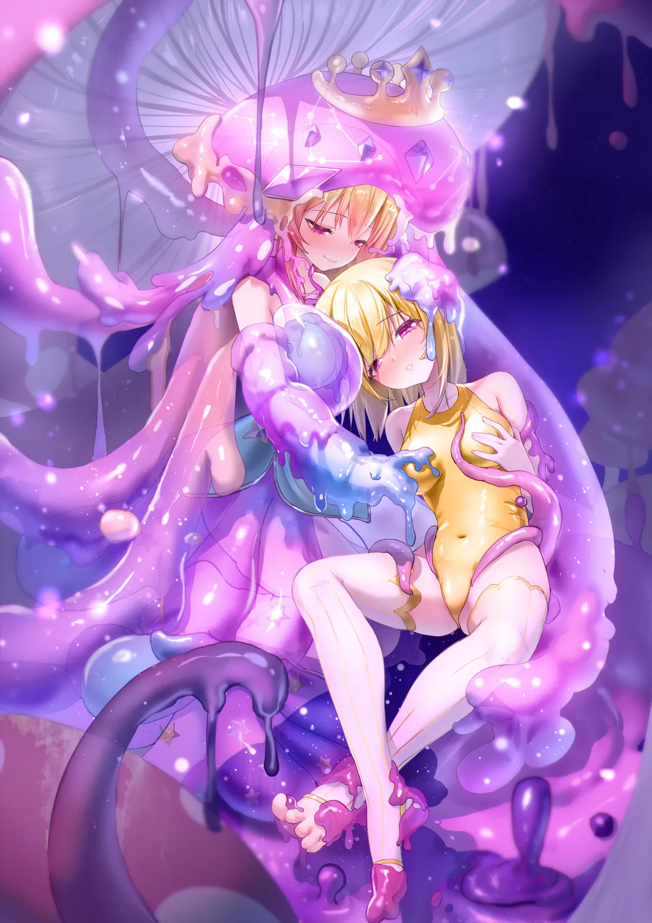 史莱姆娘和蘑菇娘的黏糊糊调教（r18） page 1 full