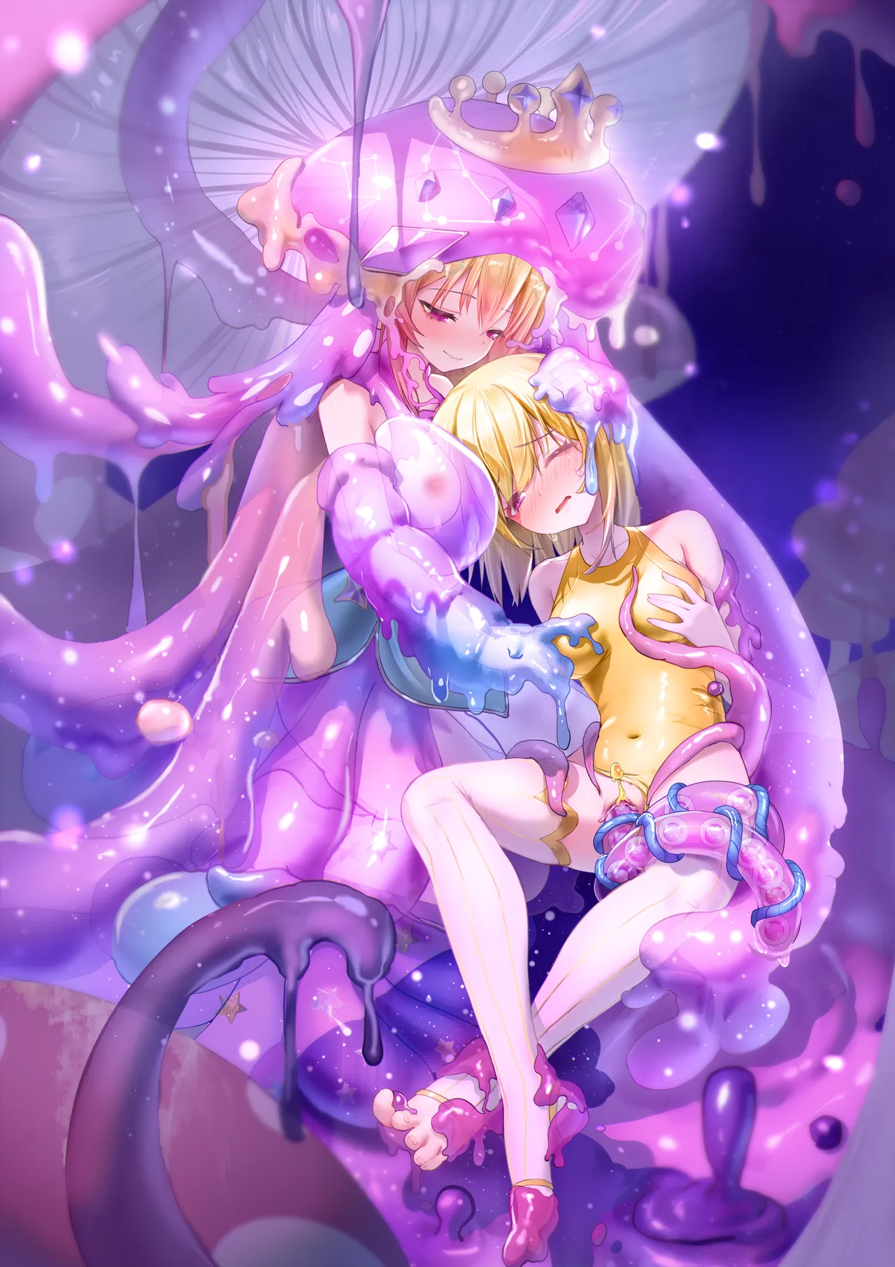 史莱姆娘和蘑菇娘的黏糊糊调教（r18） page 4 full