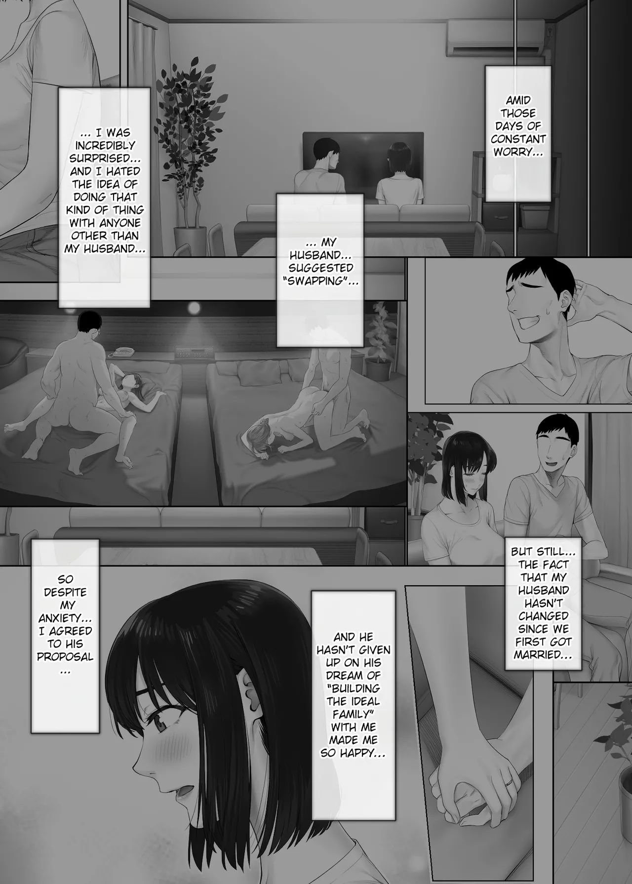 LeveChi na Swapping 2 ~Hatsu Zecchou de Iki Kuruu Tsuma Hen~ | Swapping on a Whole New Level 2 ~Wife Goes Wild With Her First Orgasm~ page 7 full