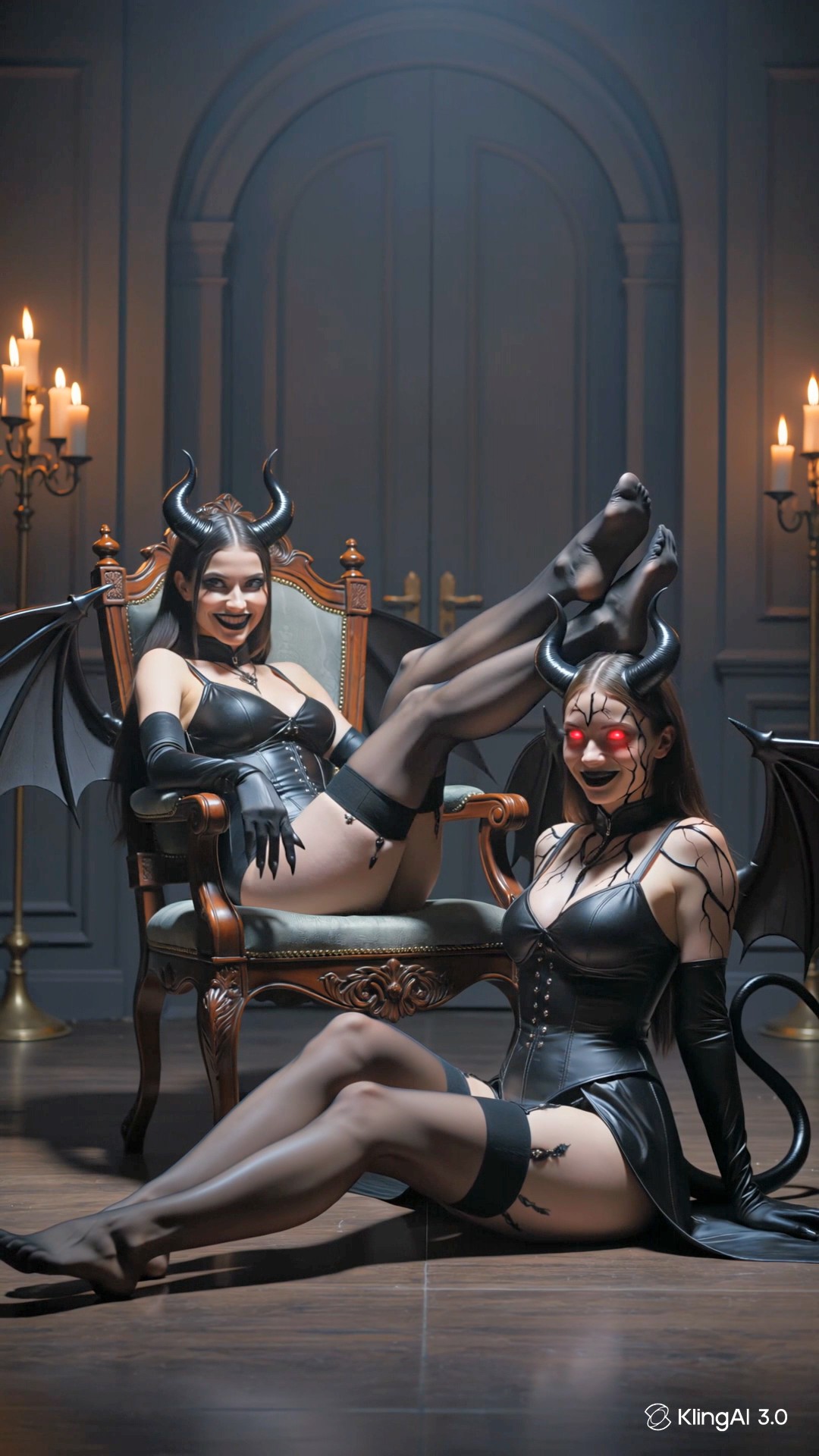 Succubus corrupted an innocent girl to transform into a succubus by making her sniff her feet page 9 full