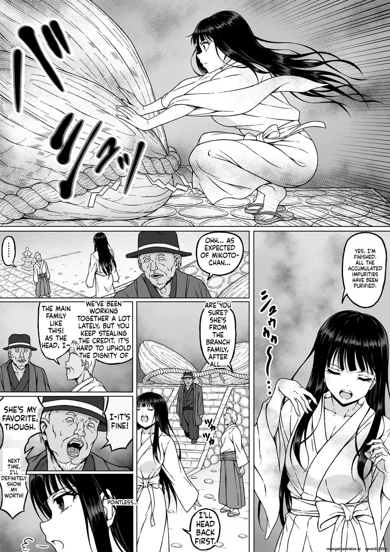 Reibaishi Mikoto 2 Kairaku ni Zanpai su... Hentai Jijii to no Seikou no Gishiki de Ikikuruwasareru Shoujo no Karada page 7 full
