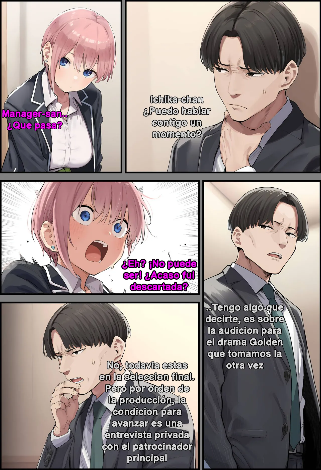 Aimalin【Parte 1】La prometedora joven actriz, Ichika Nak〇, es drogada con una sustancia sospechosa por un viejo patrocinador gordo y pervertido, volviéndose totalmente obediente a sus órdenes → Tras abandonar su juventud y a su familia, terminó degradada a una sirvienta personal de vientre hinchado que suplica por la semilla de su repugnante amo. page 7 full