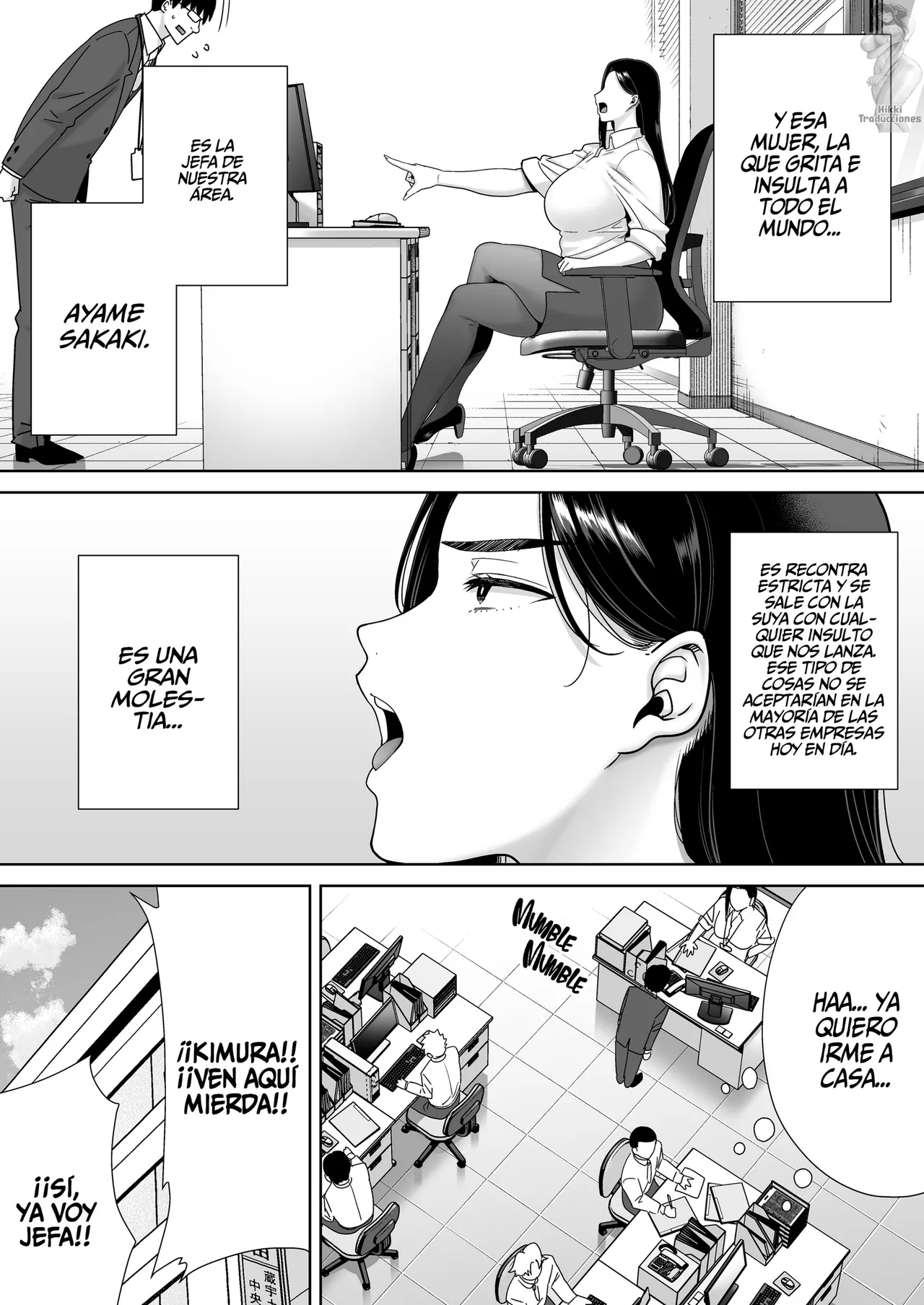 PowerHara Onna Joushi to Shachiku-kun 1-4 | Una Jefa abusiva que explota a su empleado page 6 full