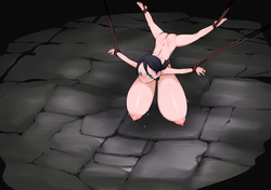 Apprentice busty kunoichi girl loose drawing