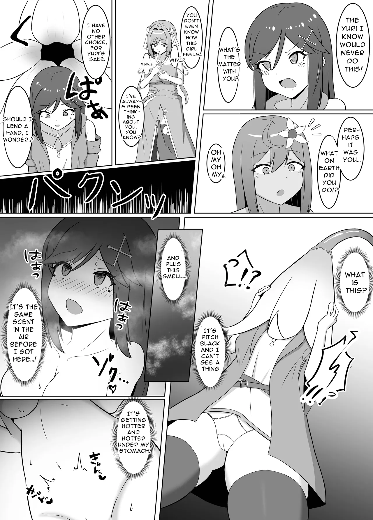 Kuro ni Somaru Yuri 2 ~Alraune Ochi Shita Osananajimi ni Karada o Mushibamarete Iku Hanashi~ | Yuri Dyed in Black 2 ~The Story of a Childhood Friend Who Fell to an Alraune and Is Now Being Consumed by Her~ page 9 full