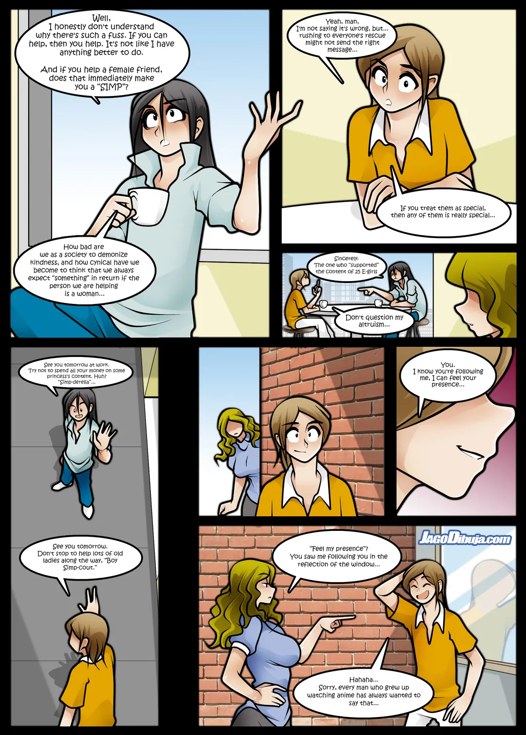 Living With HipsterGirl and GamerGirl Web-Comic, Chapter 2 page 2 full
