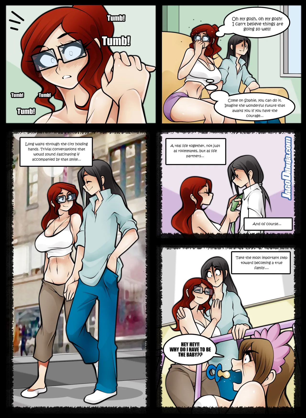 Living With HipsterGirl and GamerGirl Web-Comic, Chapter 2 page 7 full