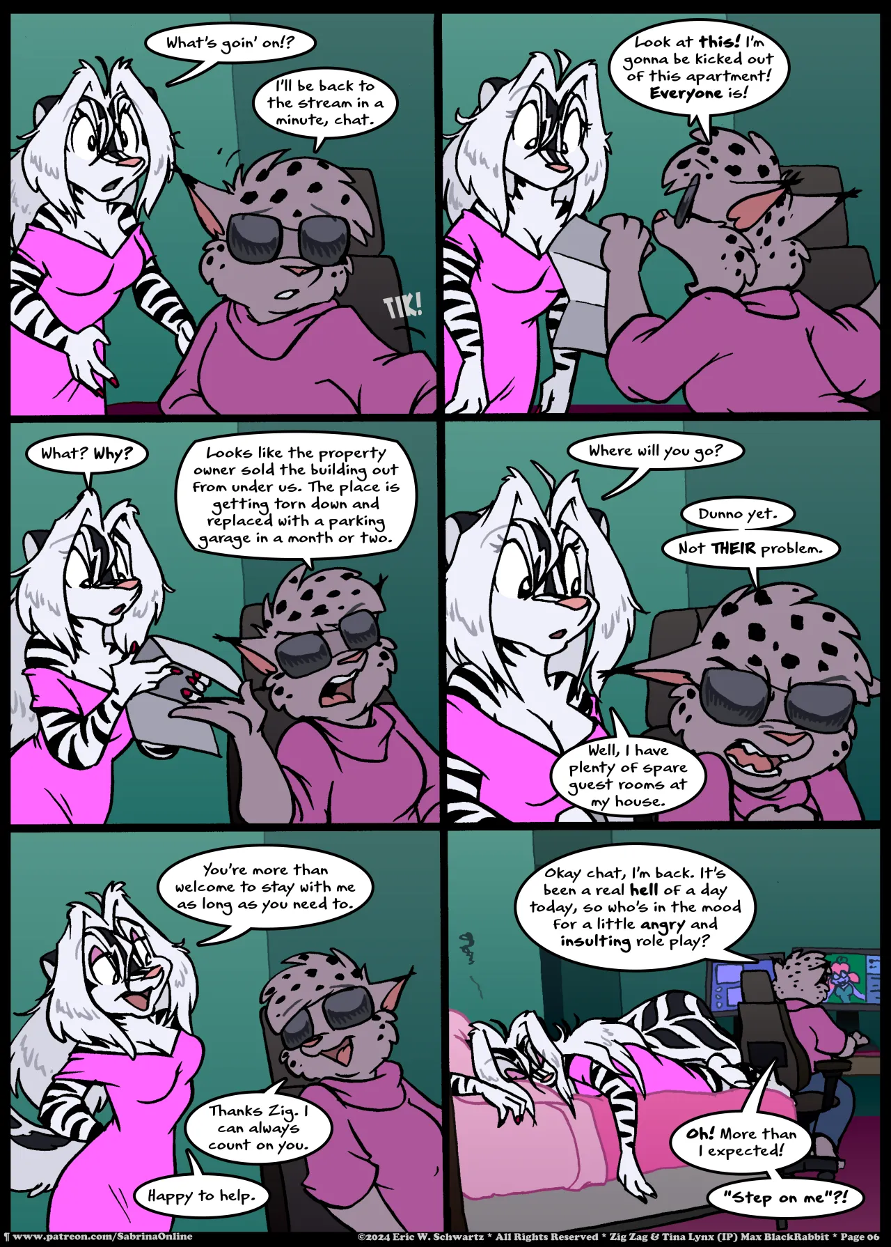 Sabrina Online - Stripes and Links page 6 full
