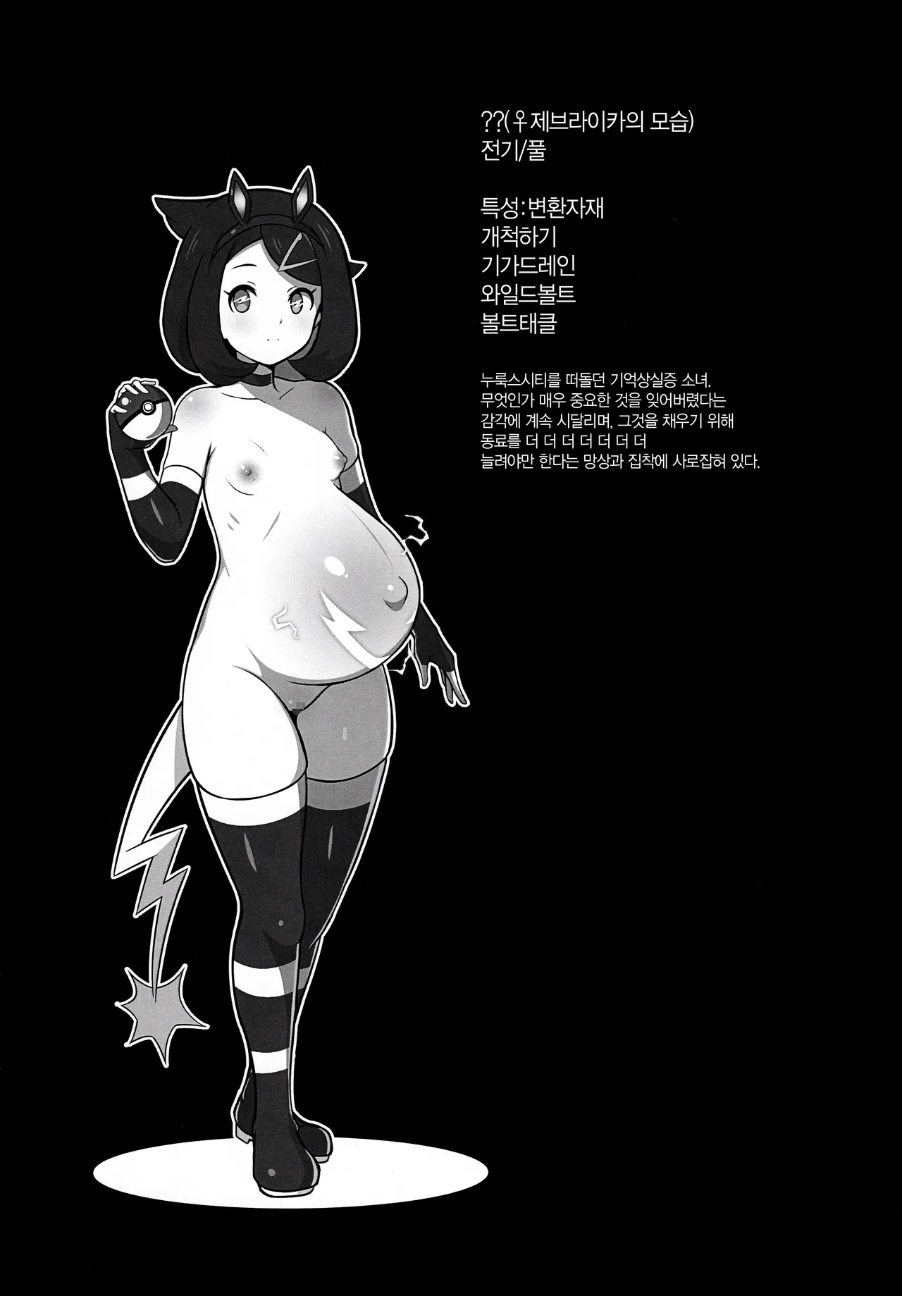 ♀ Zebstrika Field Guide Lumiose City/Paldea Compilation | ♀제브라이카 도감 미르/팔데아 편 page 10 full