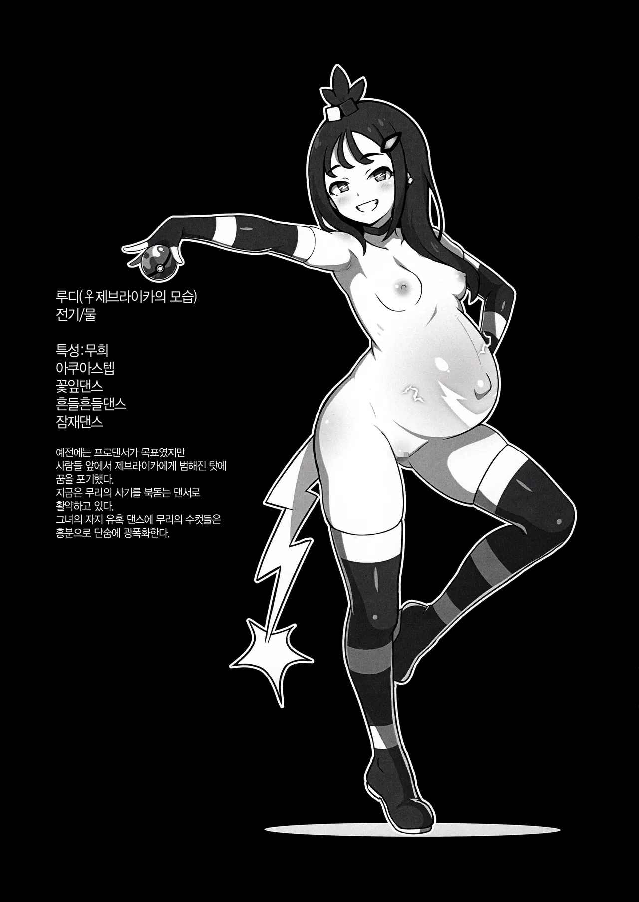 ♀ Zebstrika Field Guide Lumiose City/Paldea Compilation | ♀제브라이카 도감 미르/팔데아 편 page 4 full