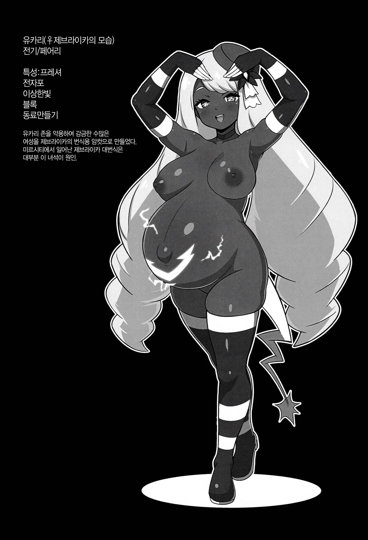 ♀ Zebstrika Field Guide Lumiose City/Paldea Compilation | ♀제브라이카 도감 미르/팔데아 편 page 5 full