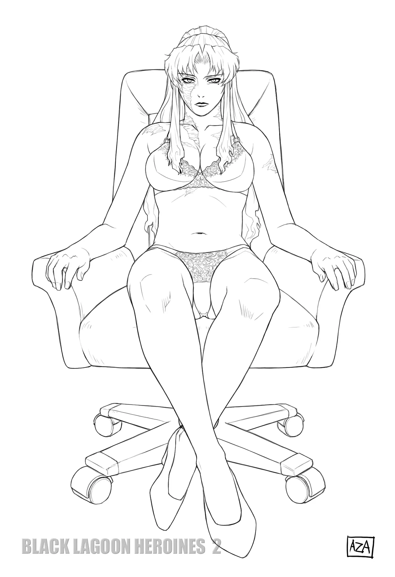 AZASUKEWIND Black Lagoon Heroines, Part 2 page 9 full