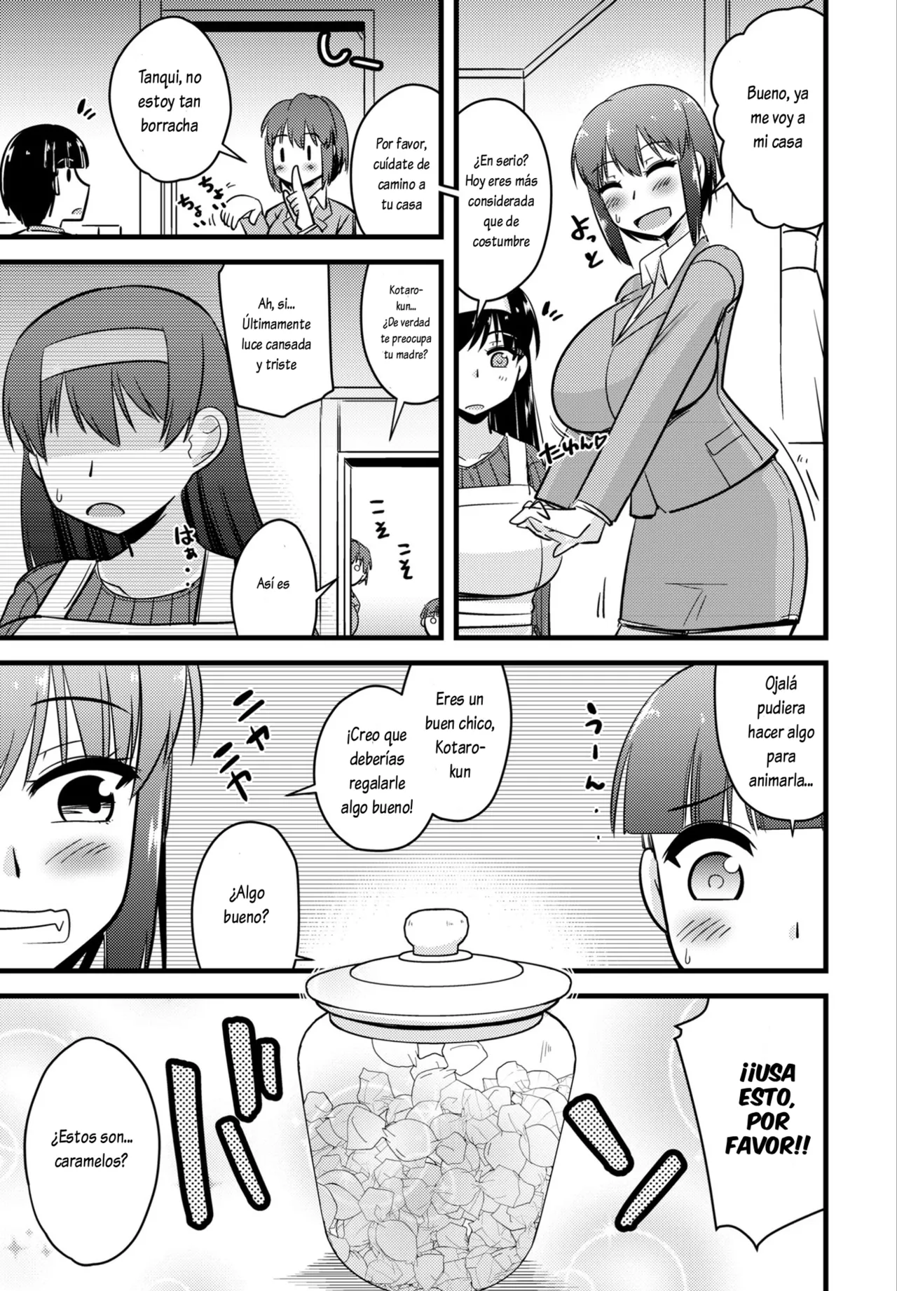 Boku wa Mama-tachi o Fushigi na Amedama de Iyashitai 1-3｜Lo Único que Quiero es Curar a Varias Mamis con un Dulce Mágico 1-3 page 7 full
