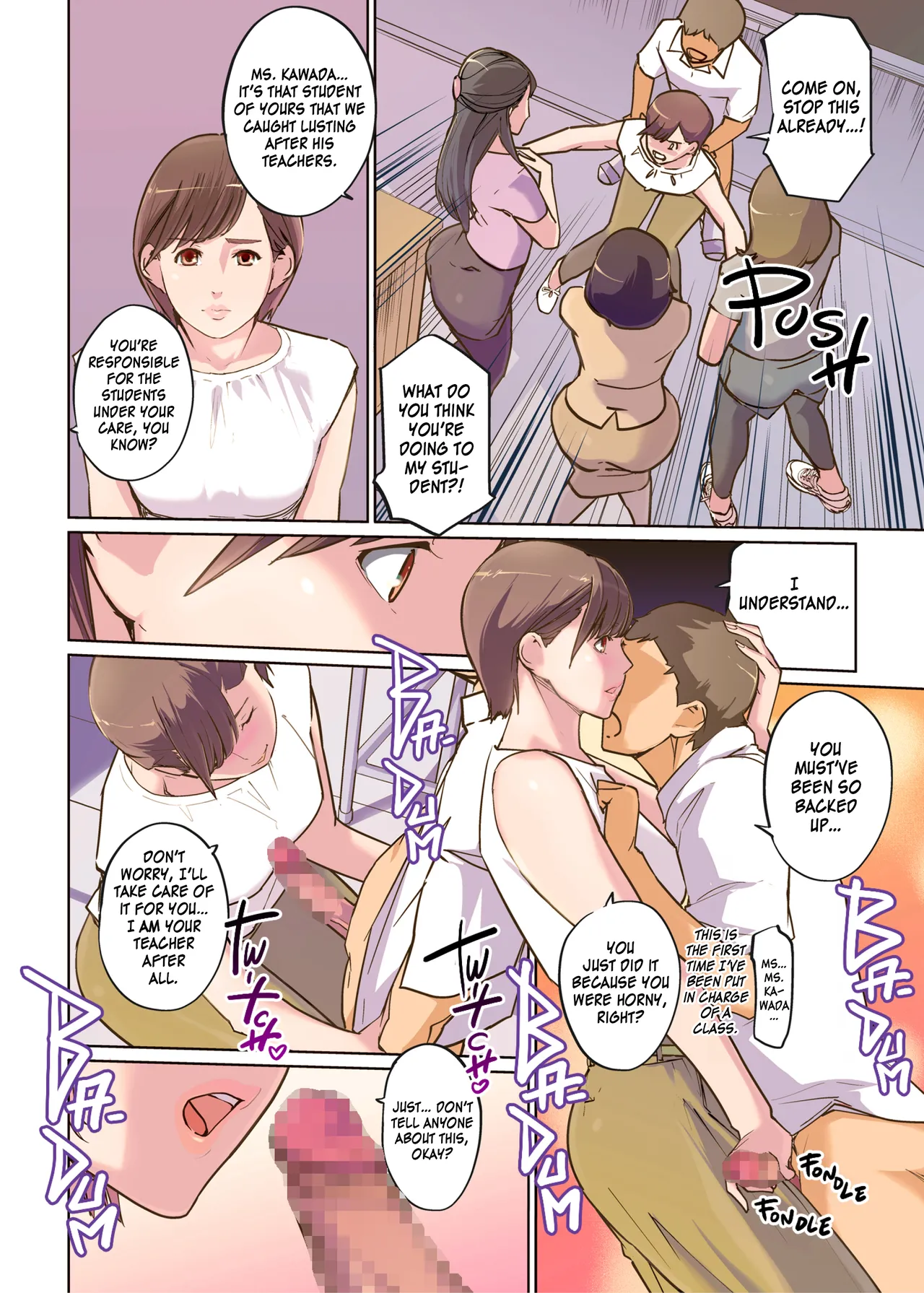 Onna Kyoshi 4-nin no Hatenaki Mesu Bato | Erotic Fight Between Four Monster Female Teachers page 10 full