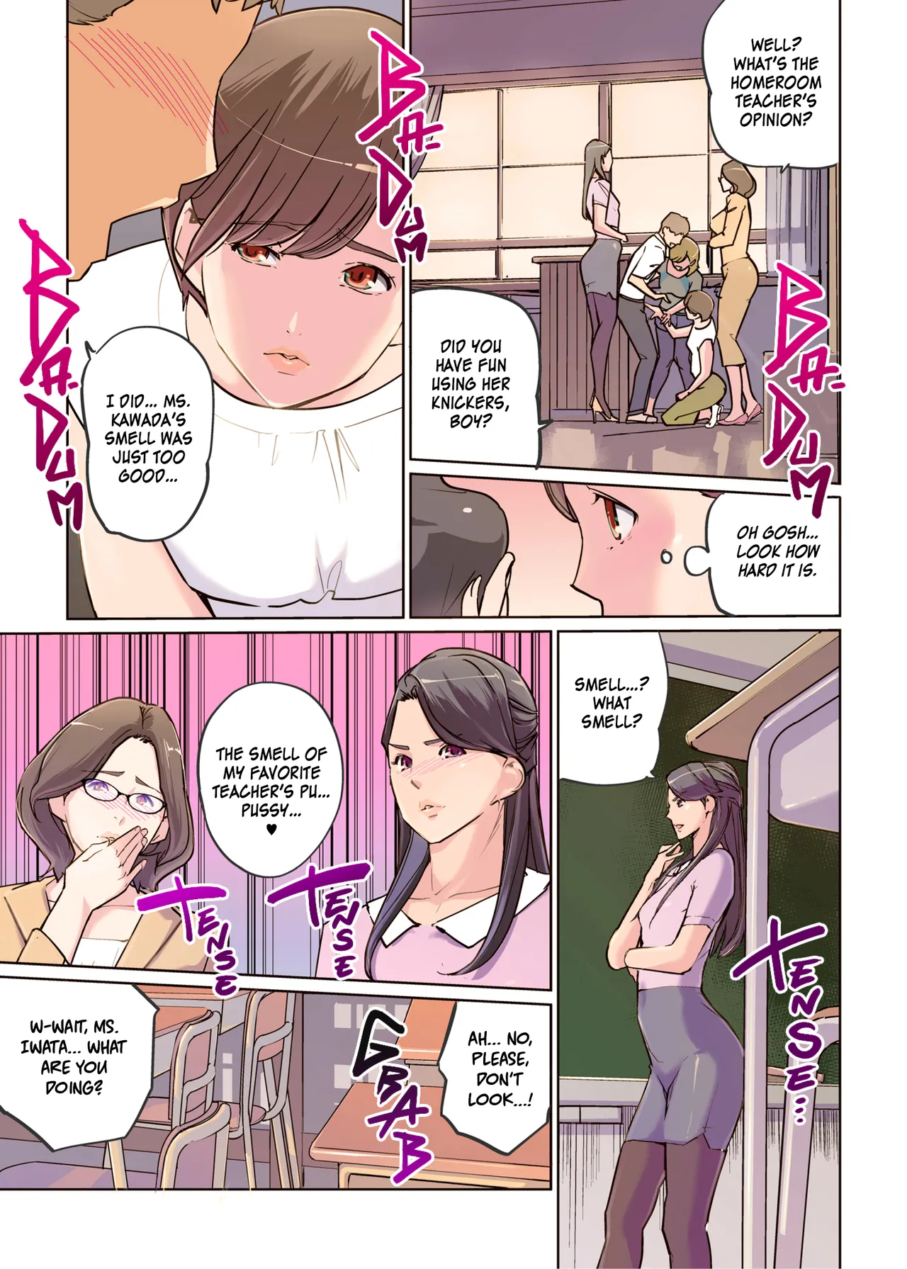 Onna Kyoshi 4-nin no Hatenaki Mesu Bato | Erotic Fight Between Four Monster Female Teachers page 7 full