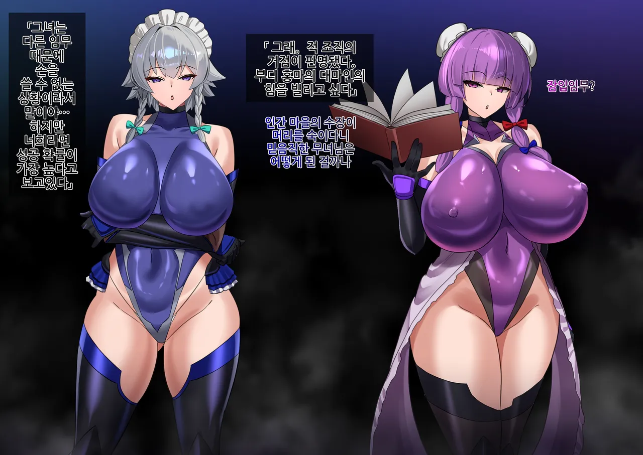 対魔忍&amp;奴隷娼婦 咲夜_パチュリー | 대마인&amp;노예창부 사쿠야-파츄리 page 4 full