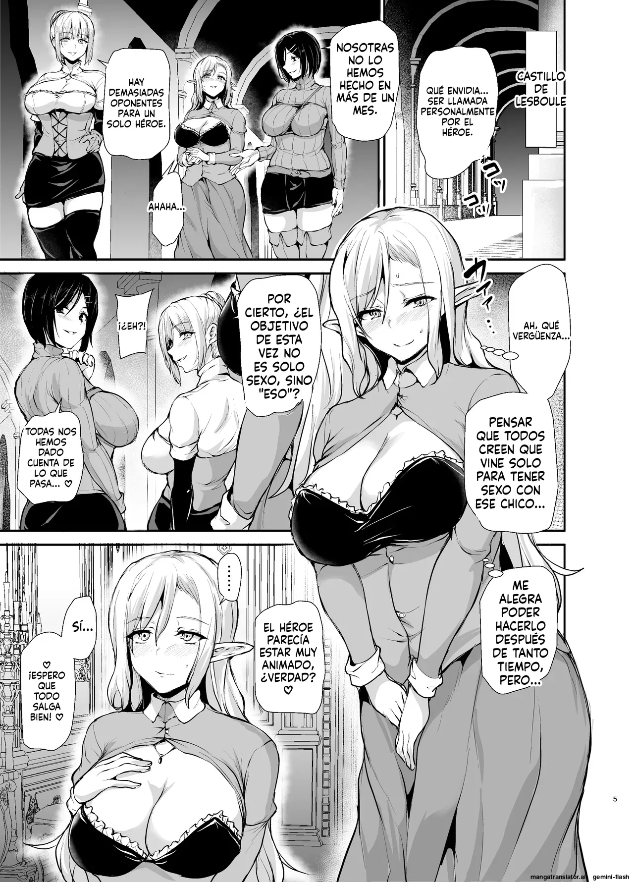 Elf mo Joou-sama mo!  Isekai Jinzuma-tachi to no Kodzukuri Harem Nikki  MTL page 4 full
