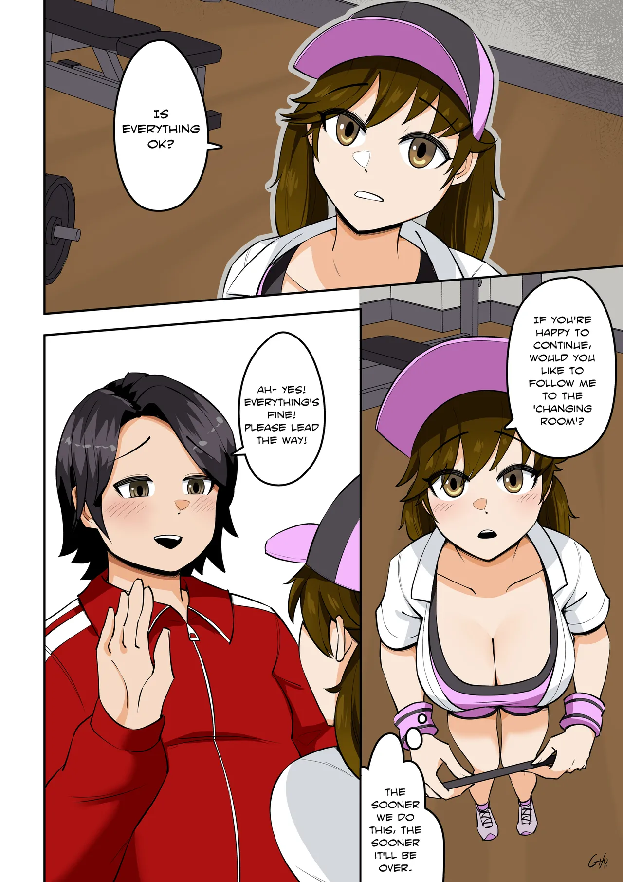Kawaii Tsun'aho/ Swapping Gym Comic page 6 full