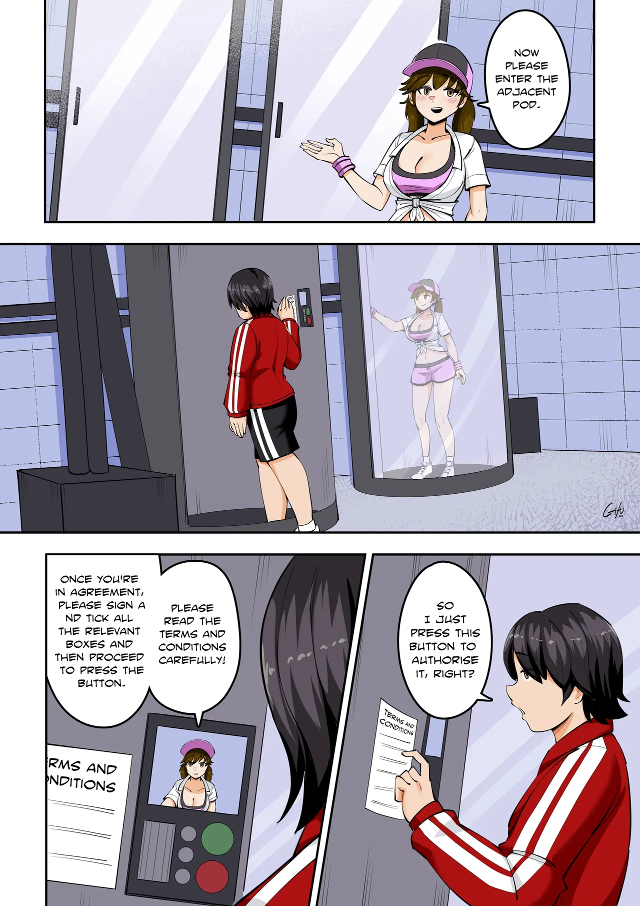 Kawaii Tsun'aho/ Swapping Gym Comic page 8 full