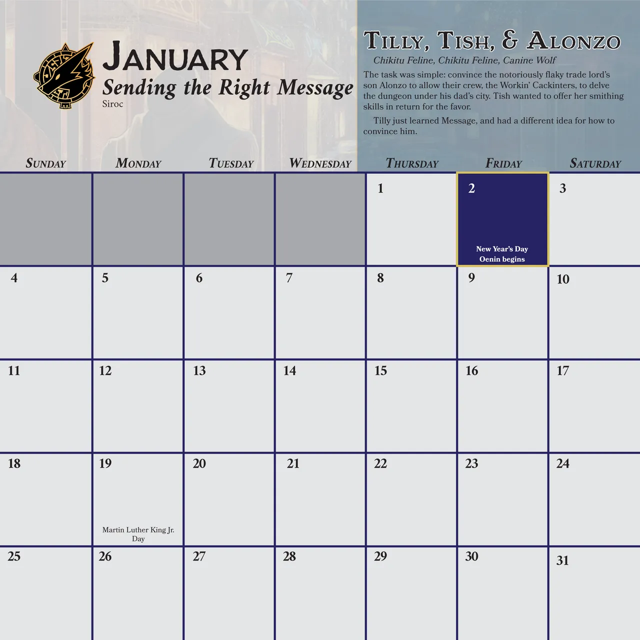 Ladies of the Beast World 2026 Feminine Calendar and Pinups page 4 full