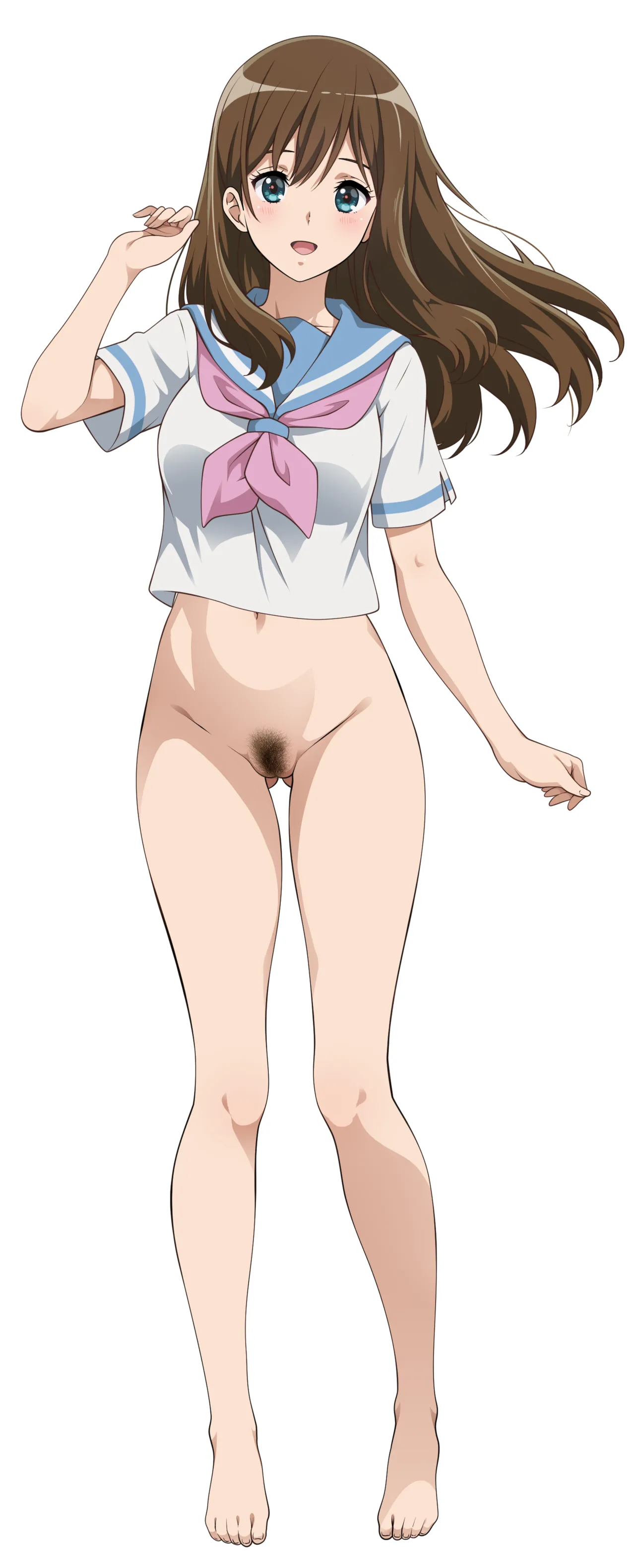 It looks like a character design sketch for Mayu Kuroe page 4 full