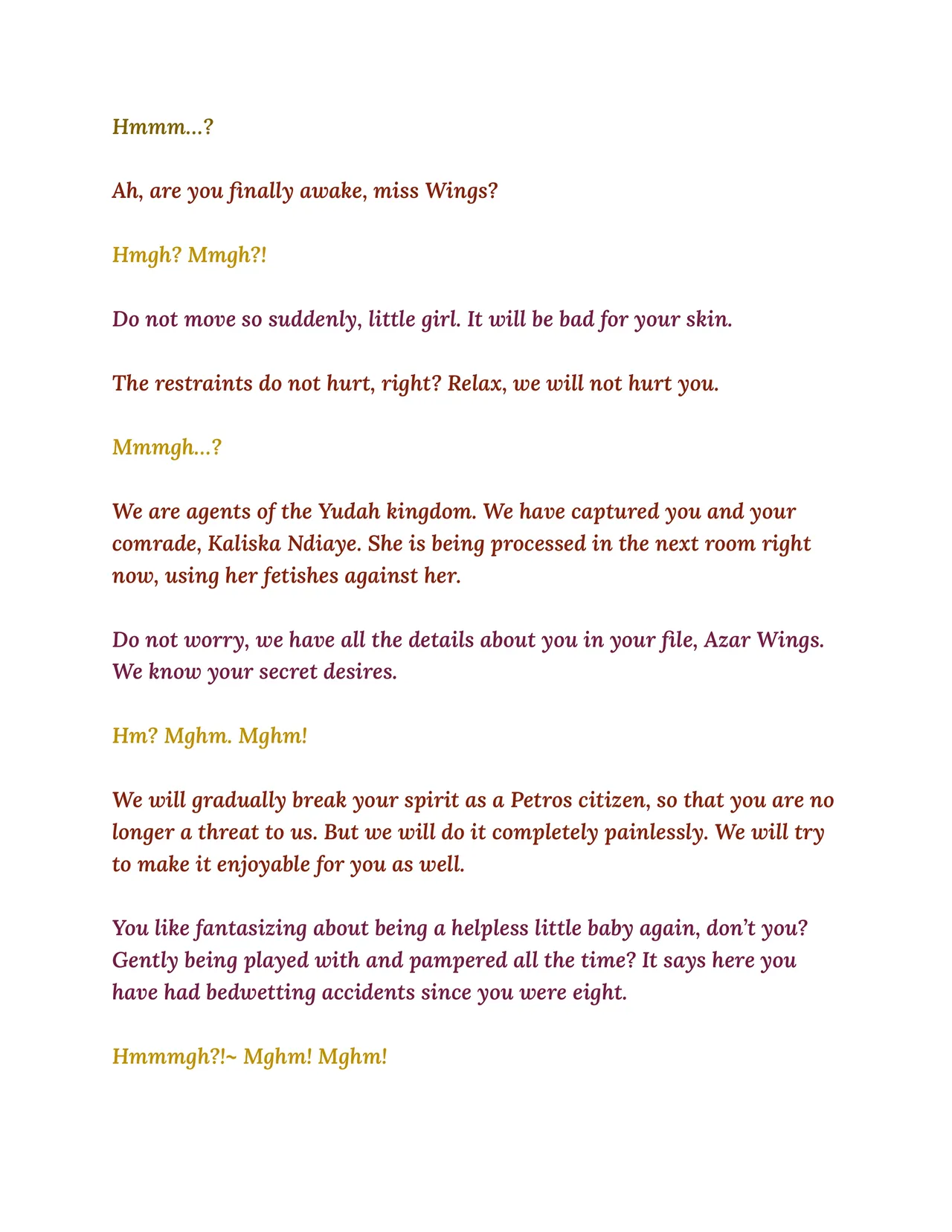 Azar / Kaliska Kidnapping! Broken Reality RPG What-If page 9 full