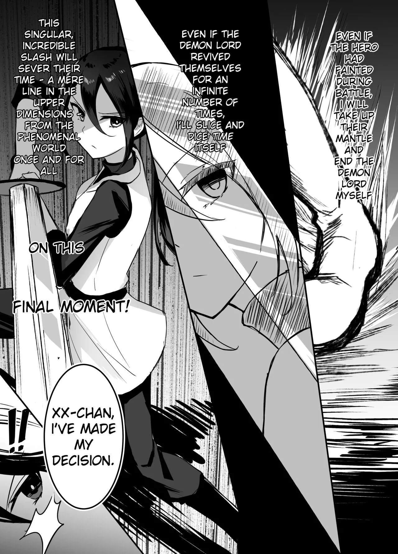 Maou Toubatsu Shippai Heroine Gisei Normal End de Utsu ni Natta Koutensei Futanari Kenshi to Otokonoko Shinkan no Hanashi | Crestfallen Futanari x Femboy Priest: Prepare to Cum Edition page 4 full