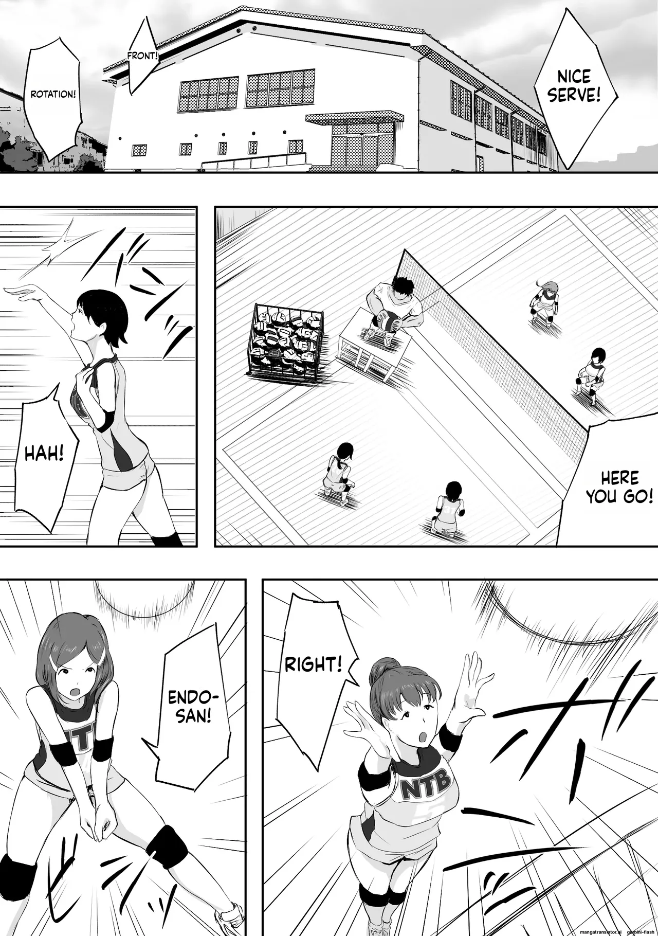 Mama-san—the ace of the volleyball team—has her life ruined by a jock's cock. page 2 full