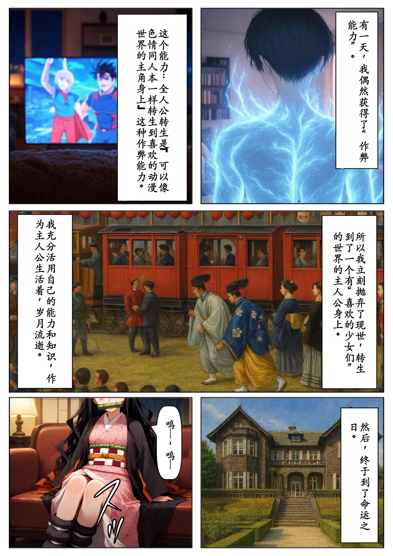 鬼滅な少女達に種付けしまくる【前編遊郭編まで】《ストーリー＆台詞あり》〜【巨根チート主人公転生】〜 page 1 full