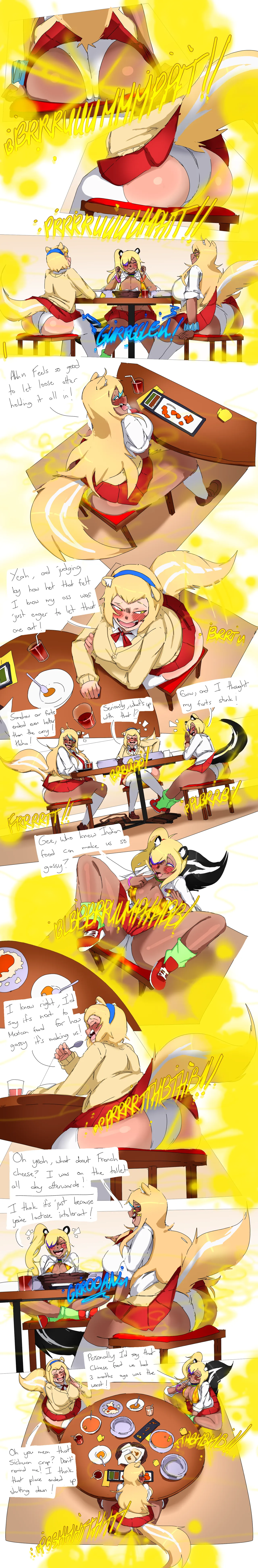 Gal Skunks Bombing out an Indian Restaurant page 2 full