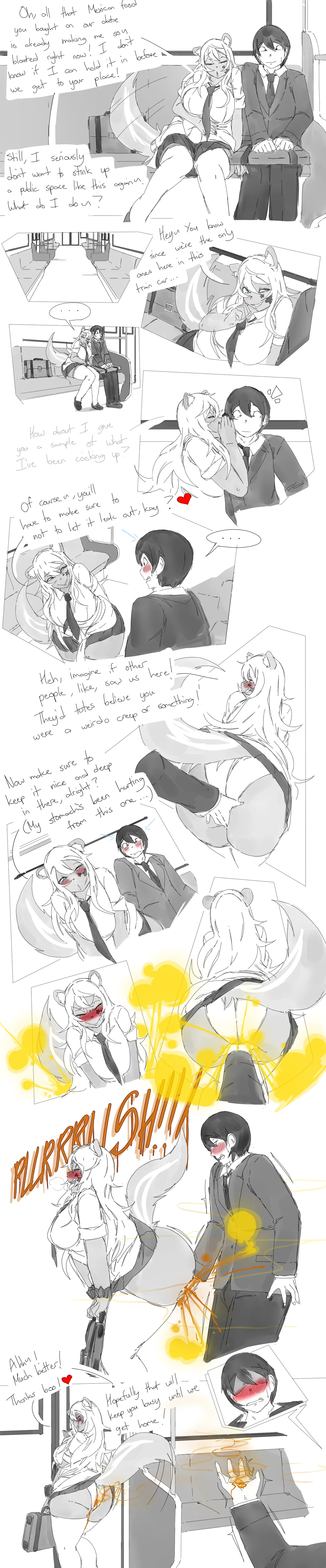 Gal Skunks Bombing out an Indian Restaurant page 7 full