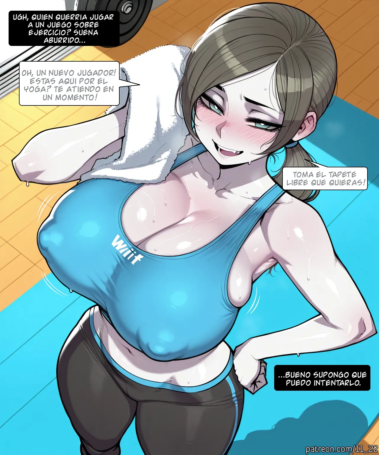 Wii Fit Trainer Comic page 1 full