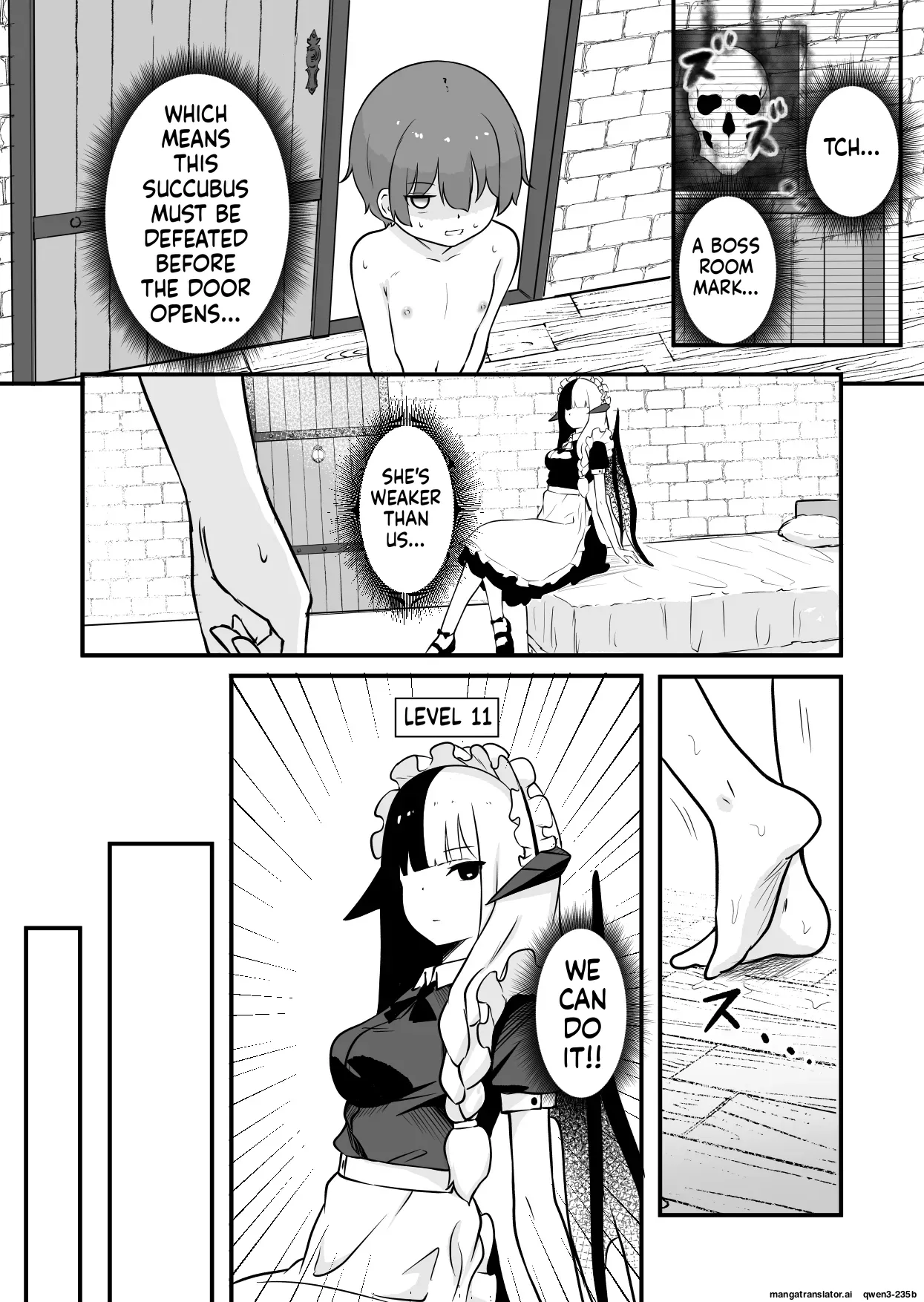 Succubus no Oyado ni Goyoujin ~Succubus ni Shimeagerarete Ochinchin kara Level o Shibori Torareru Ohanashi~ page 9 full