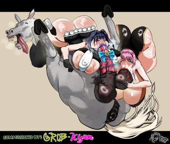 Mori and Kronii x Horse set cover